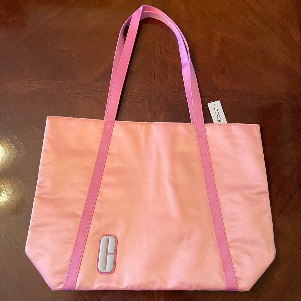 NWT Clinique Makeup Limited Edition Nylon Tote Bag